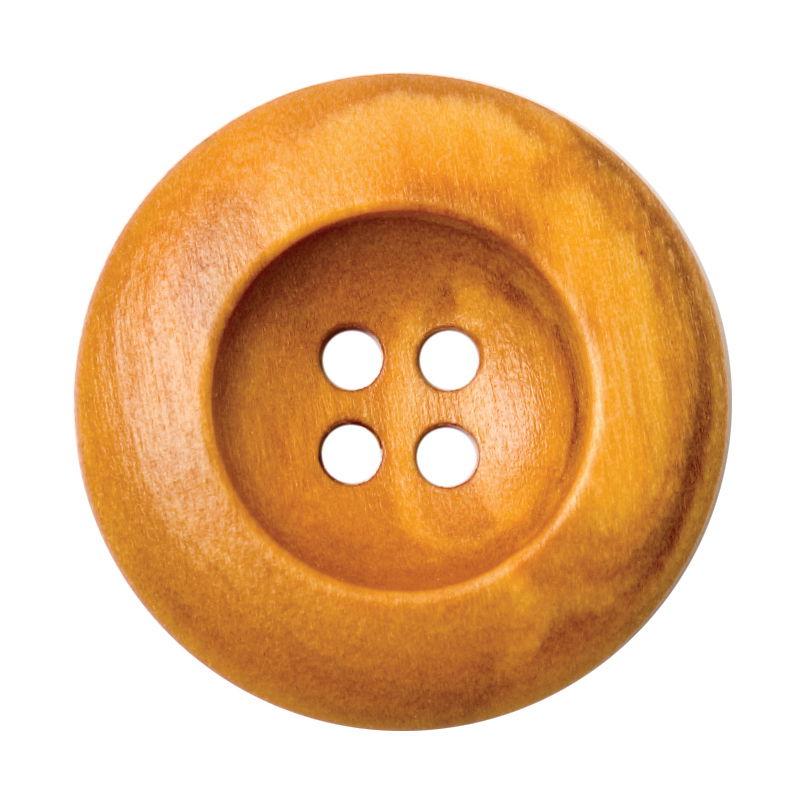 S0117 - SEHLBACH C BUTTON NAT BROWN LG X20