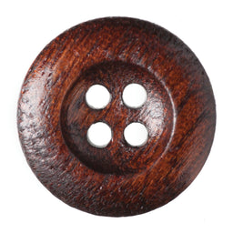 S0118 - SEHLBACH C BUTTON NAT DARK BROWN SM X30