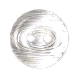S0121 - SEHLBACH B BUTTON 2 HOLE CLEAR RIPPLE 13MM X 30