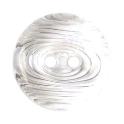 S0122 - SEHLBACH B BUTTON 2 HOLE CLEAR RIPPLE 15MM X 25