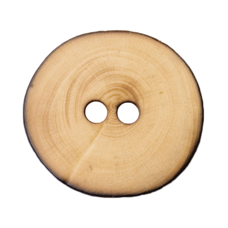 S0139 - SEHLBACH C BUTTON NAT WOOD  RIMMED SM X25