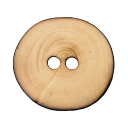 S0139 - SEHLBACH C BUTTON NAT WOOD  RIMMED SM X25