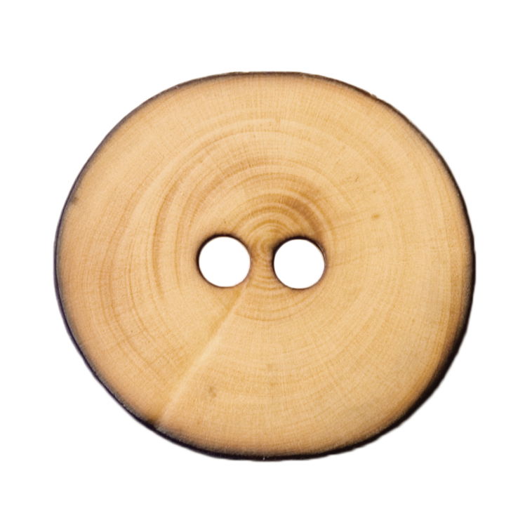 S0140 - SEHLBACH C BUTTON NAT WOOD RIMMED LG X20