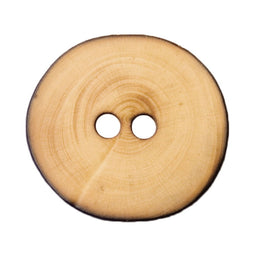 S0140 - SEHLBACH C BUTTON NAT WOOD RIMMED LG X20