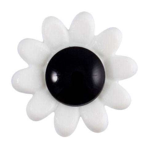 S0240 - SEHLBACH B BUTTON DAISY BLACK CENTRE X20