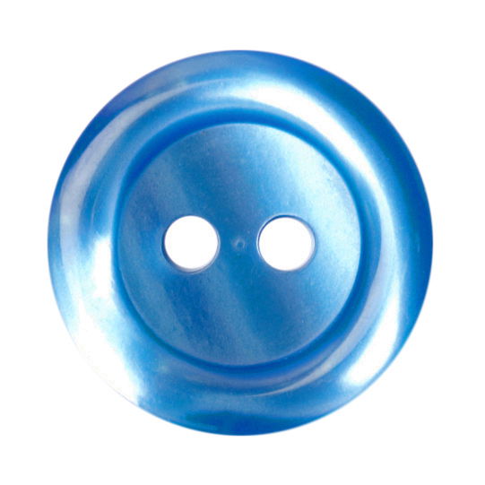 S0277 - SEHLBACH B BUTTON RINGED BLUE SM X55