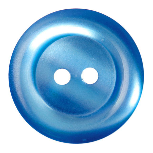 S0279 - SEHLBACH B BUTTON RINGED BLUE LG X40