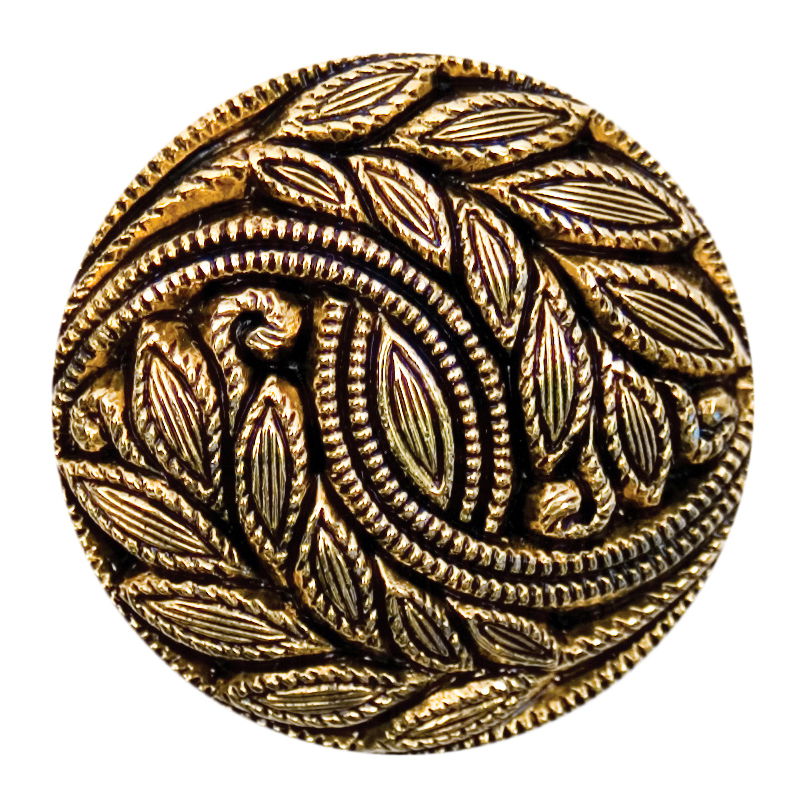 S0306 - SEHLBACH C BUTTON LEAF GOLD LG X10