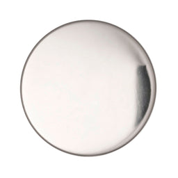 S0326 - SEHLBACH D BUTTON PLAIN SILVER MED X25