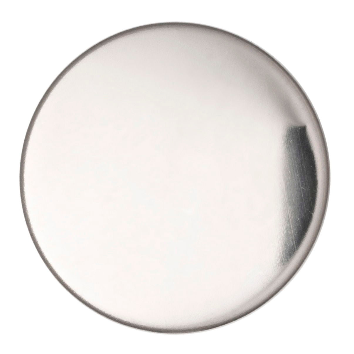 S0327 - SEHLBACH D BUTTON PLAIN SILVER LG X20