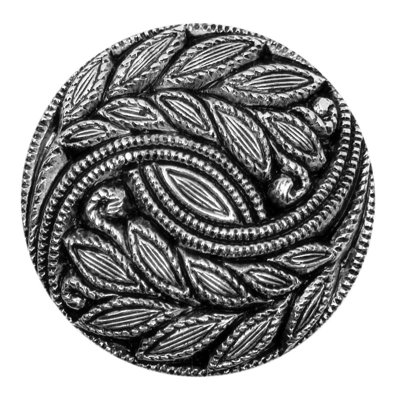 S0330 - SEHLBACH C BUTTON LEAF SILVER LG X10