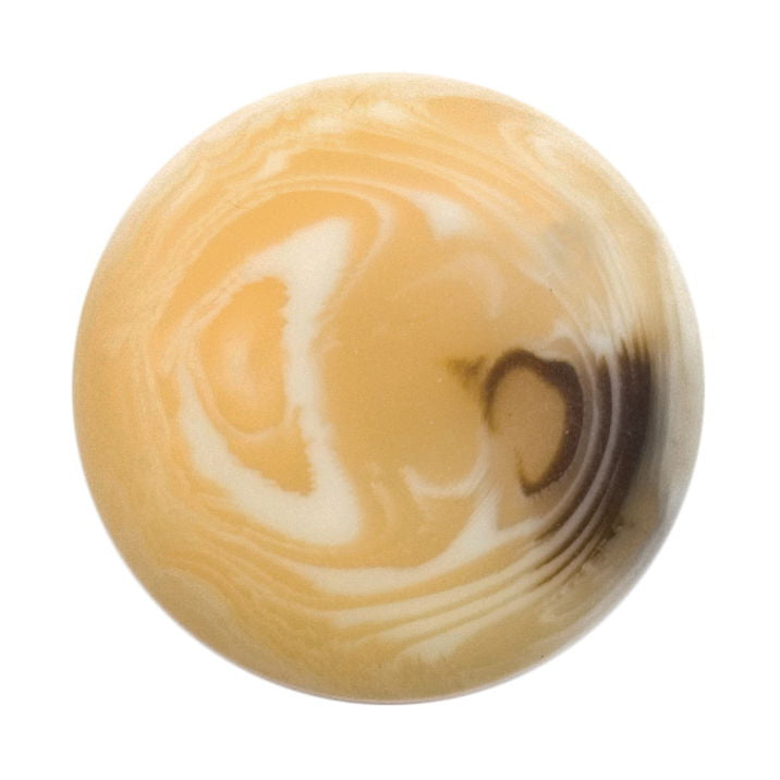 S0353 - SEHLBACH C BUTTON  SHANK M  X25 CREAM/BROWN SWIRL