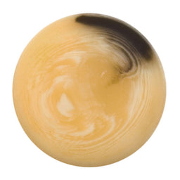 S0354 - SEHLBACH C BUTTON  SHANK LG  X20 CREAM/BROWN SWIRL