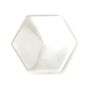 S0459 - SEHLBACH B BUTTON SHANK HEX CLEAR WHITE 11MM X 35