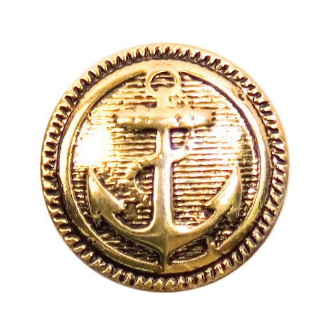 S0553 - SEHLBACH B BUTTON METAL ANCHOR GOLD SM X30