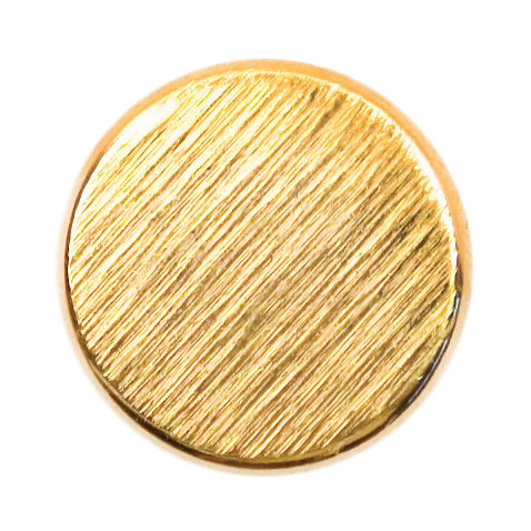 S0571 - SEHLBACH D BUTTON METAL FLAT GOLD SM X20