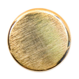 S0572 - SEHLBACH D BUTTON METAL FLAT GOLD MED X15