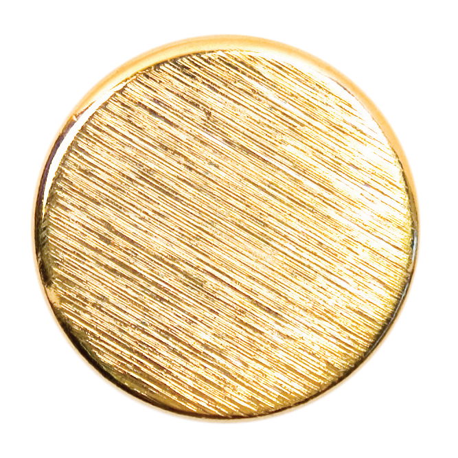 S0573 - SEHLBACH D BUTTON METAL FLAT GOLD LG X10