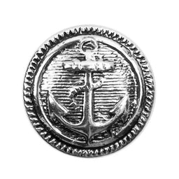 S0688 - SEHLBACH B BUTTON METAL ANCHOR SILVER SM X30