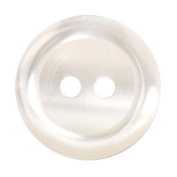 S1113 - SEHLBACH B BUTTON RINGED WHITE MED X45