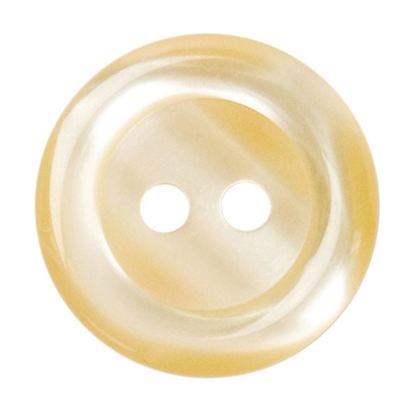 S1116 - SEHLBACH B BUTTON RINGED YELLOW MED X45