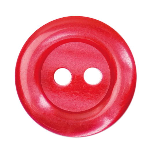 S1118 - SEHLBACH B BUTTON RINGED RED SM X55