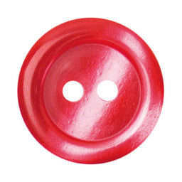 S1119 - SEHLBACH B BUTTON RINGED RED MED X45