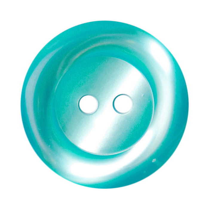 S1129 - SEHLBACH B BUTTON RINGED TURQUOISE LG X40