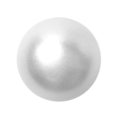 S1147 - SEHLBACH C BUTTON SHANK ROUND(FLAT BACK) PEARL 13MM  X25