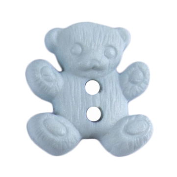 S1280 - SEHLBACH B BUTTON BLUE TEDDY (2 HOLE) PK35