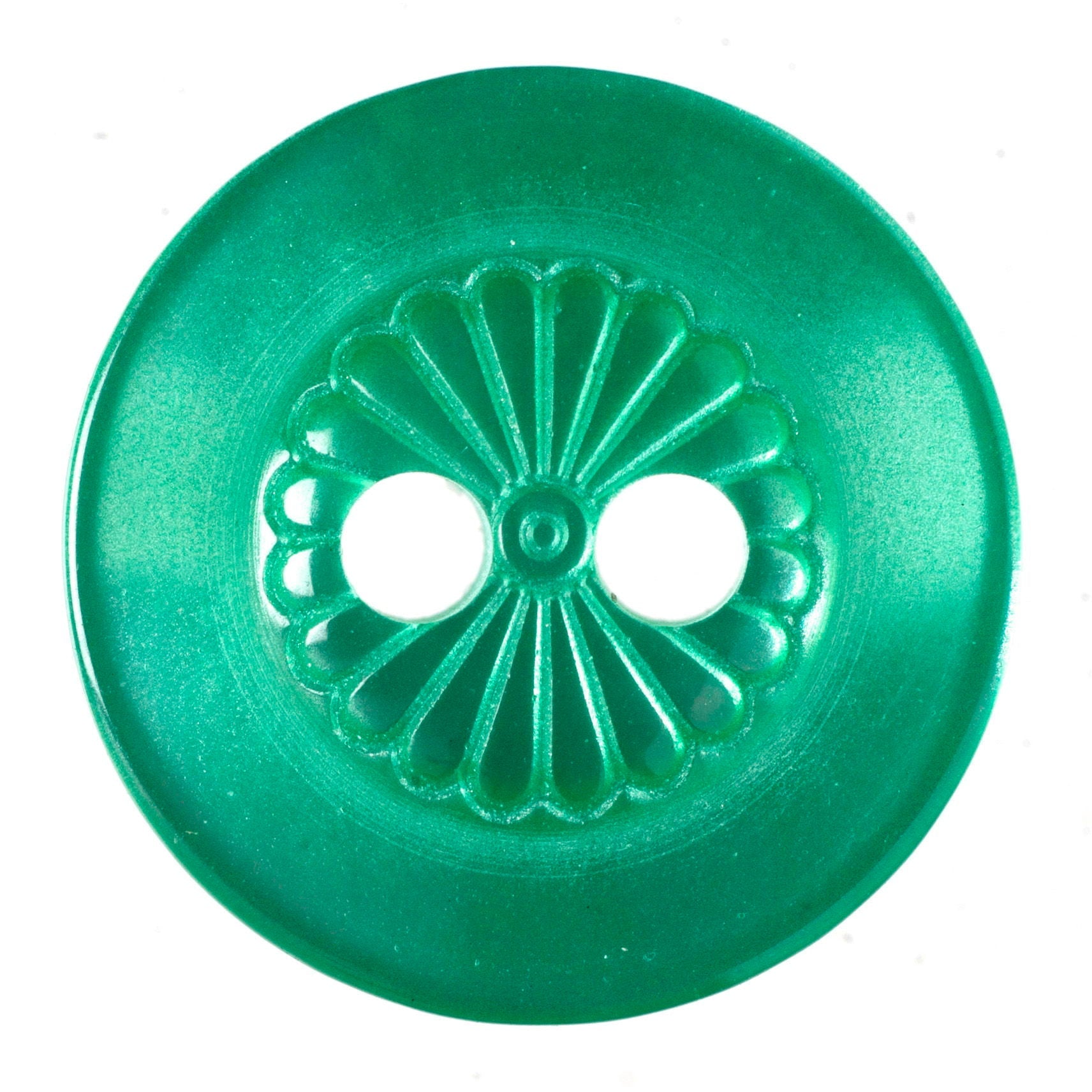 S1380 - SEHLBACH B BUTTON EMERALD SM X65