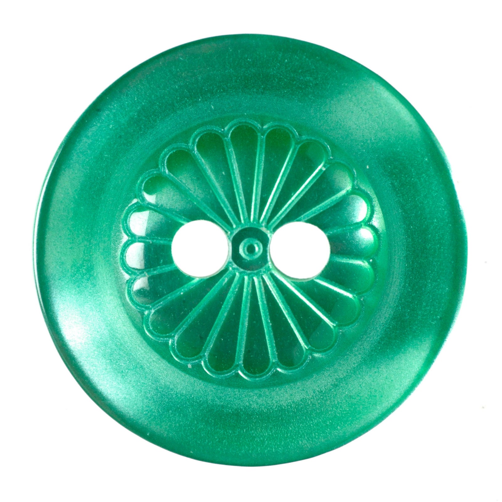 S1386 - SEHLBACH B BUTTON EMERALD LG X30