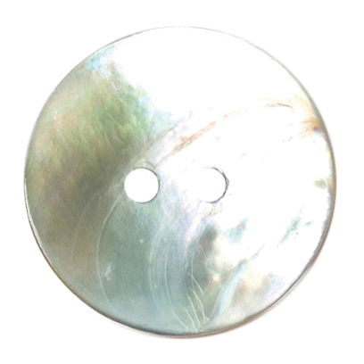 S1434 - SEHLBACH C BUTTON 2HOLE SHELL TEAL LG X25