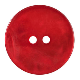 S1449 - SEHLBACH C BUTTON 2HOLE SHELL RUBY LG X25