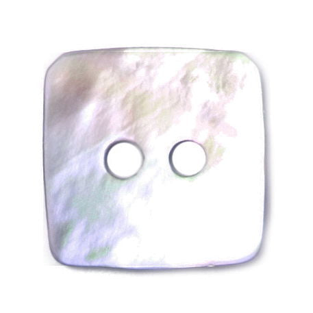 S1722 - SEHLBACH C BUTTON 2H MOTHER OF PEARL SQUARE 12MM X20