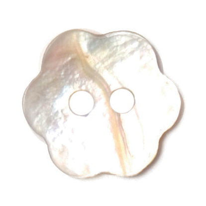 S1724 - SEHLBACH B BUTTON MOTHER OF PEARL FLOWER 12MM X25