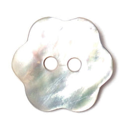 S1725 - SEHLBACH B BUTTON MOTHER OF PEARL FLOWER 15MM X20