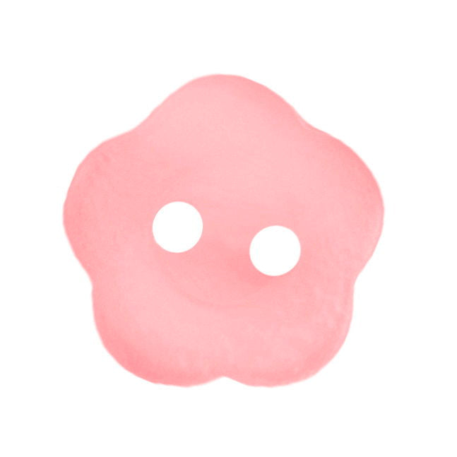 S1792 - SEHLBACH B BUTTON FLOWER-S PINK X40