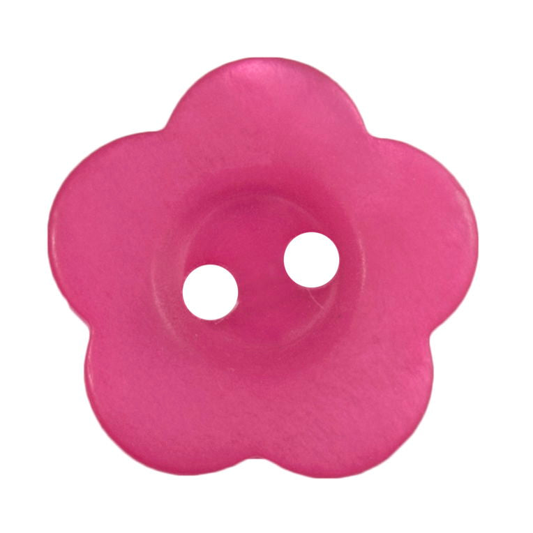 S1806 - SEHLBACH B BUTTON FLOWER-L BRIGHT PINK X25