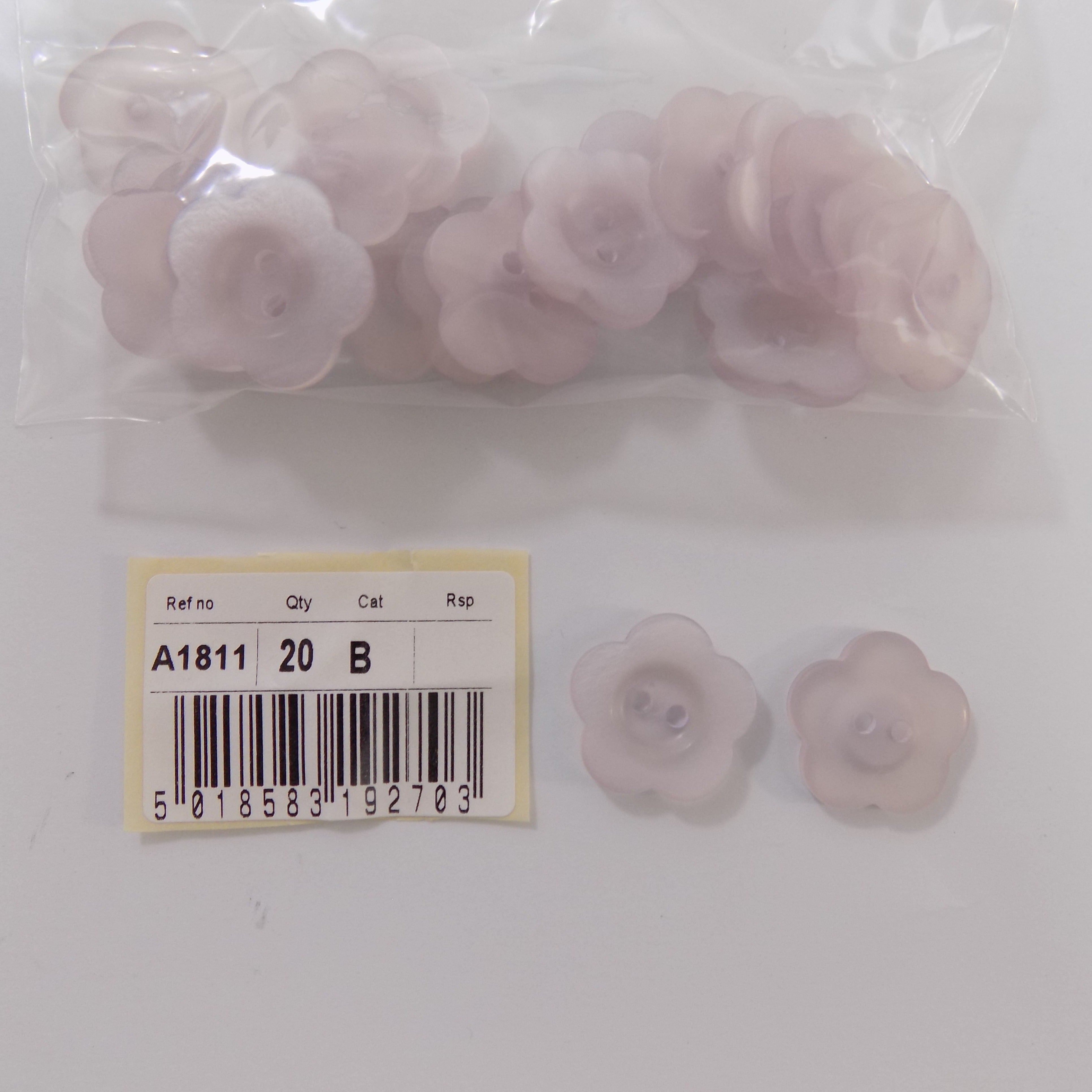 S1811  **SEHLBACH B BUTTON FLOWER-XL VIOLET X20
