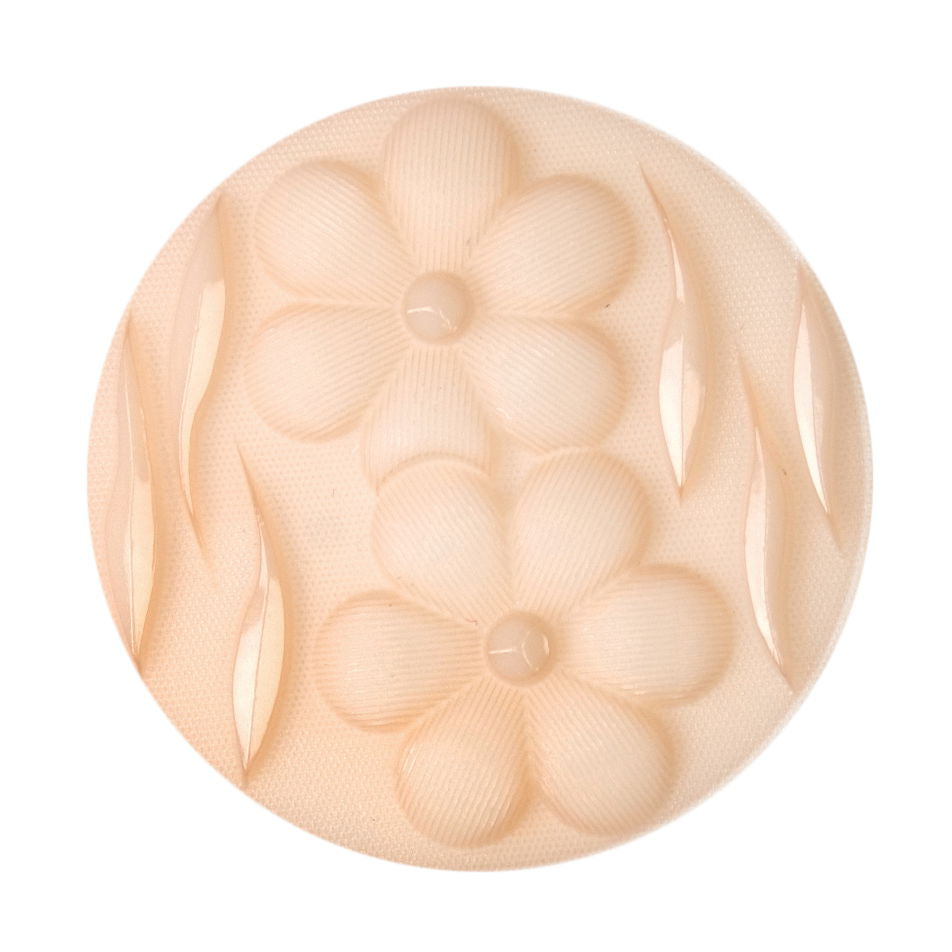 S2073 - SEHLBACH C BUTTON FLOWERS LG CREAM (27MM) X10