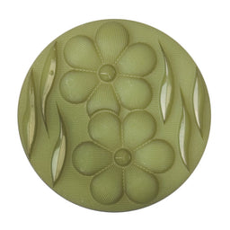 S2075 - SEHLBACH C BUTTON FLOWERS LG GREEN X10