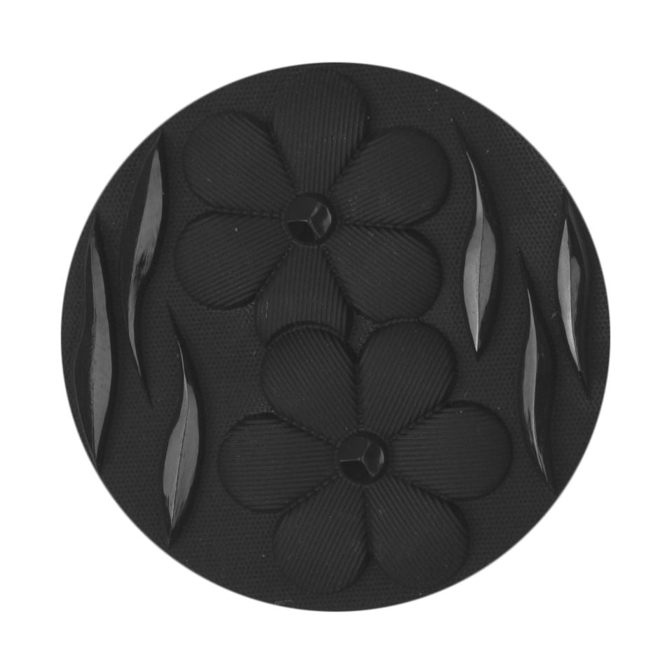 S2078 - SEHLBACH C BUTTON FLOWERS LG BLACK X10