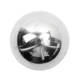 S2087 - SEHLBACH B BUTTON METAL DOME SILVER SM X20