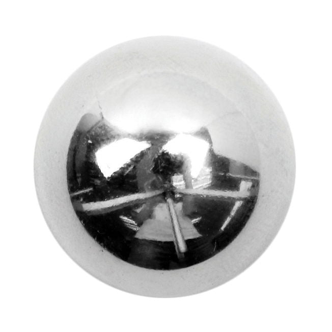 S2088 - SEHLBACH B BUTTON METAL DOME SILVER LG X15