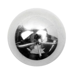 S2088 - SEHLBACH B BUTTON METAL DOME SILVER LG X15