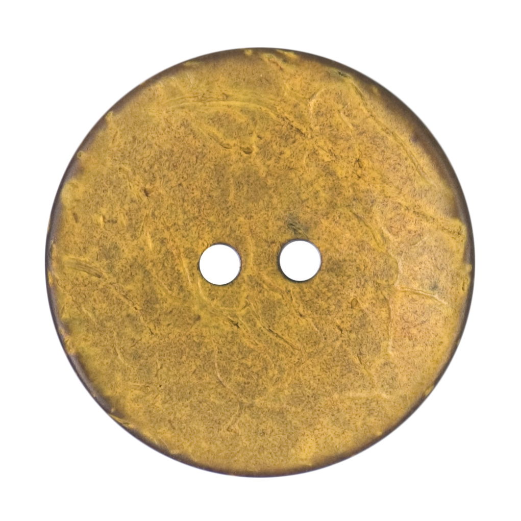 S2102 - SEHLBACH C BUTTON COCONUT EFFECT COL YELLOW X 15