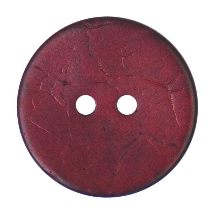 S2105 - SEHLBACH C BUTTON COCONUT EFFECT COL BURGUNDY X 10