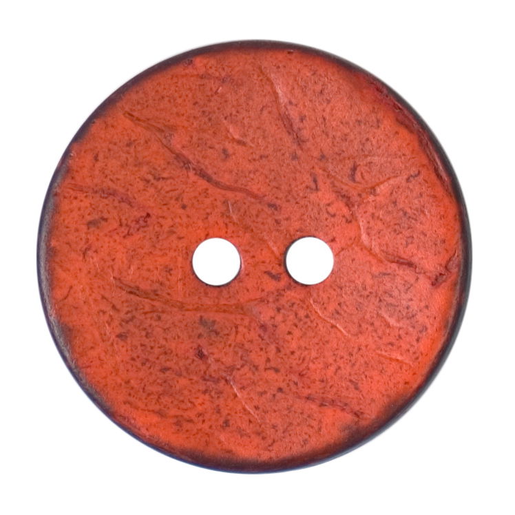 S2107 - SEHLBACH C BUTTON COCONUT EFFECT COL ORANGE X 20