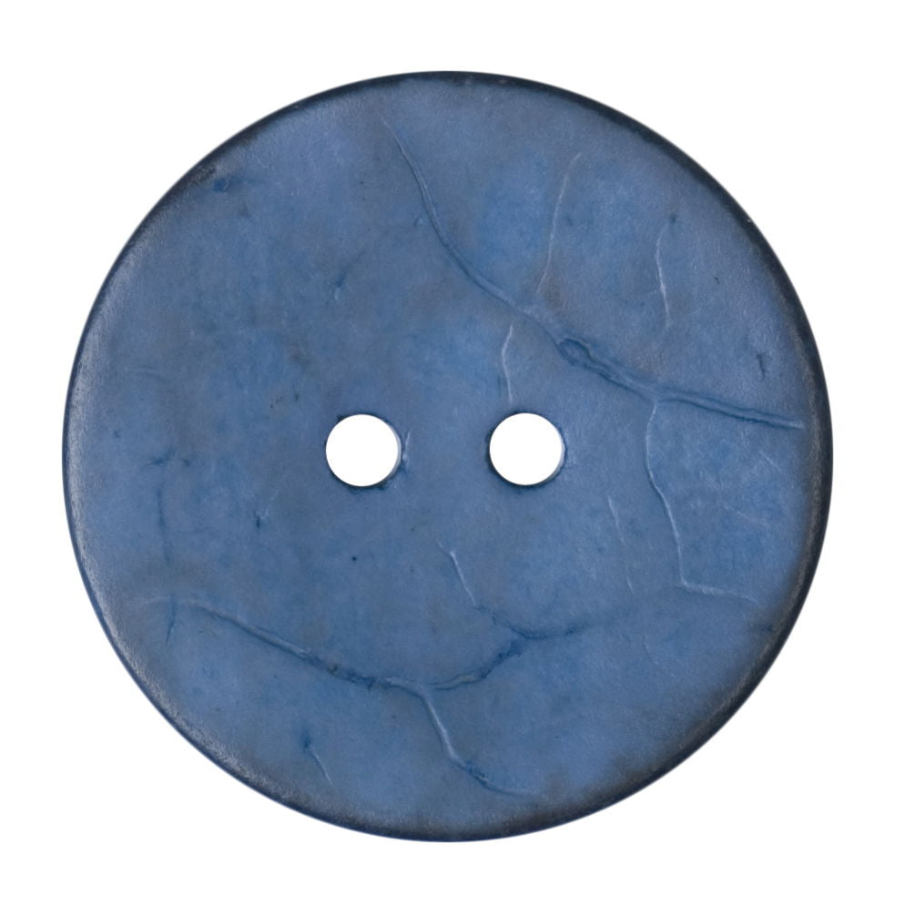 S2114 - SEHLBACH C BUTTON COCONUT EFFECT COL BLUE X 15